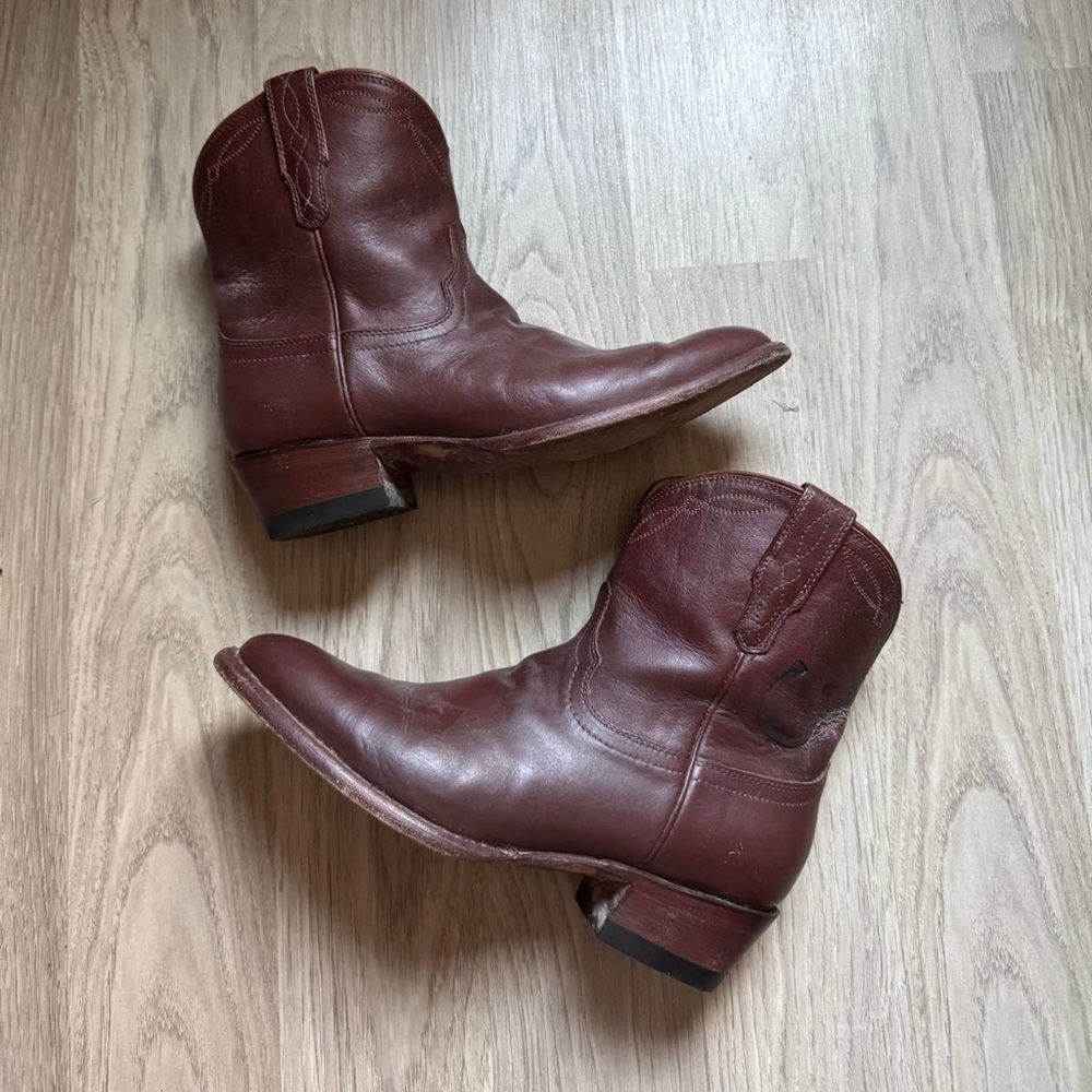 tecovas paige dark brown low cowboy boots